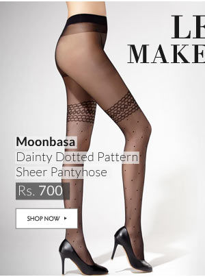 Moonbasa Dainty Dotted Pattern Sheer Pantyhose.