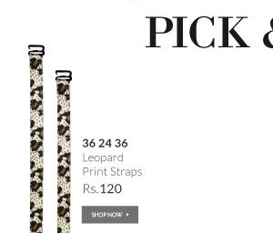 36 24 36 Leopard Print Straps.