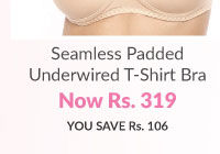 Coucou Essential Seamless Padded Underwired T-Shirt Bra-Skin.