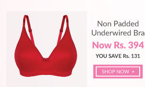 Penny Essential Full Coverage Non Padded Underwired Bra-Red.