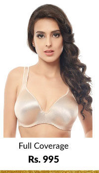 Penny Plus Luster Full Coverage Padded Wired Best Tee Bra - Indian Skin.