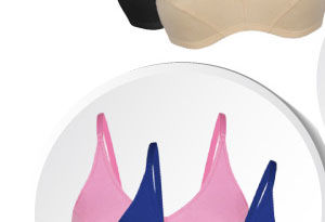 Coucou All Day Comfort Color Pop Non Padded Wirefree 3-4th Coverage Plunge Bra (Pack of 2).