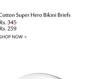 Coucou Stretch Cotton Super Hero Bikini Brief (Pack of 3).