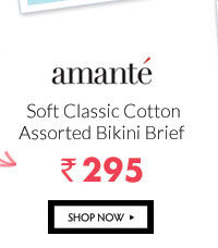 Amante Soft Classic Cotton Assorted Bikini Brief (Pack of 2).