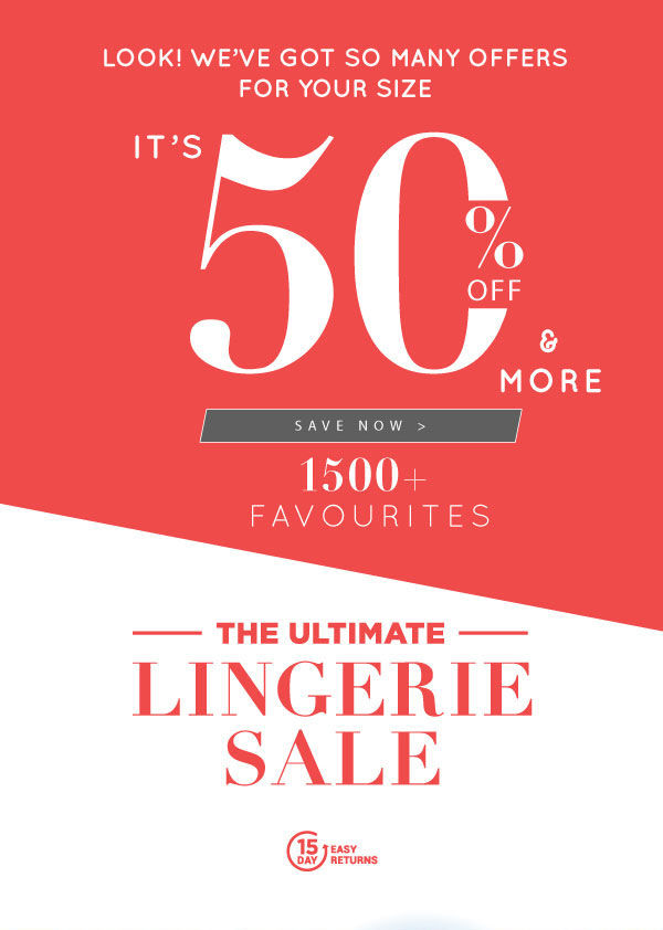 The Ultimate Lingerie Sale gets better.