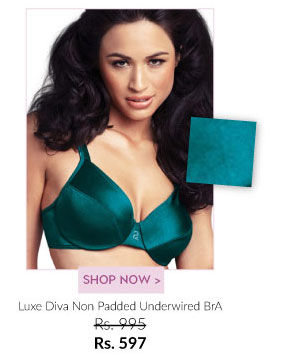 Amante Luxe Diva Non Padded Underwired Bra. 