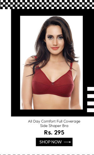 Coucou All Day Comfort Full Coverage Side Shaper Bra - Maroon.