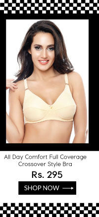 Coucou All Day Comfort Full Coverage Crossover Style Bra - Skin.