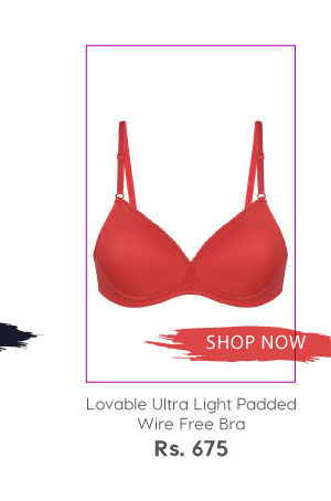 Lovable Ultra Light Padded Wire Free Bra.