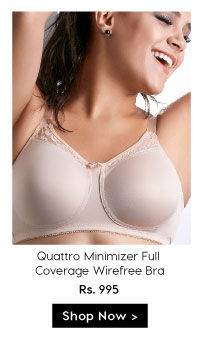 Penny Plus Quattro Minimizer Full Coverage Wirefree Bra-Skin.