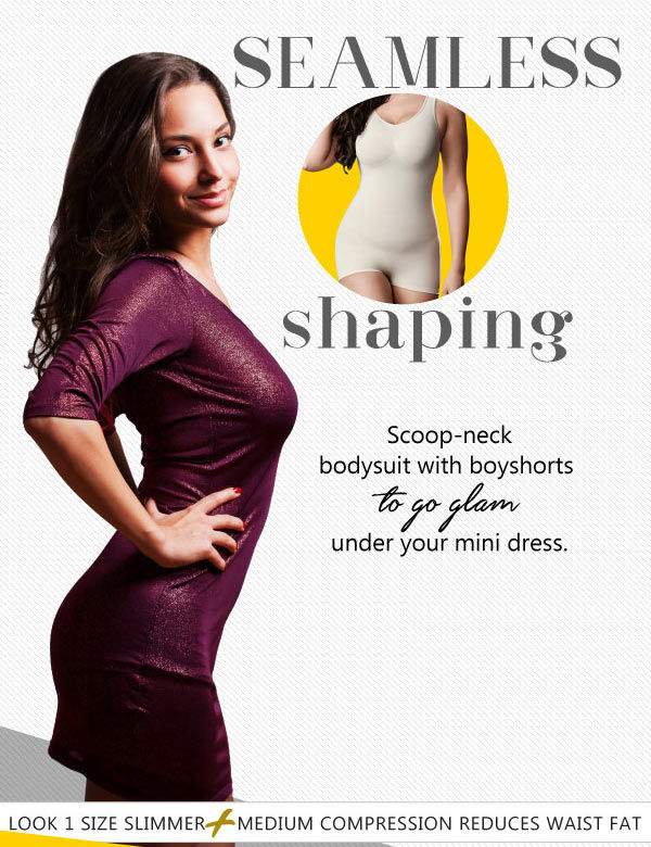 Penny Seamless Body Shaping Sleeveless Bodysuit-Skin.