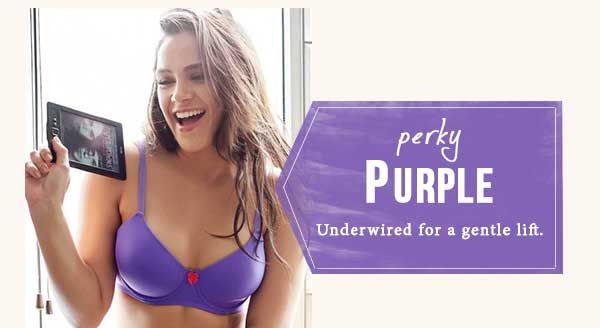 Penny Perky Purple Wired Padded Smooth Fit T shirt Bra.