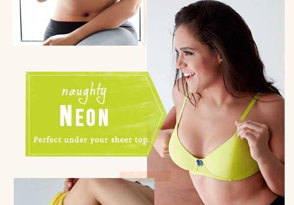 Penny Neon Nova Wireless Padded Smooth Fit T shirt Bra.