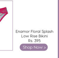 Enamor Floral Splash Low Rise Bikini Brief.