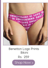 Benetton Logo Prints Bikini Brief.