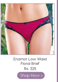 Enamor Low Waist Floral Brief.