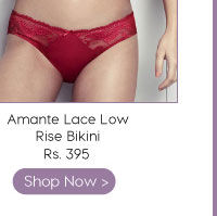 Amante Lace Low Rise Bikini Brief.