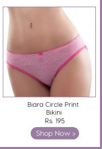 Biara Circle Print Bikini Brief.