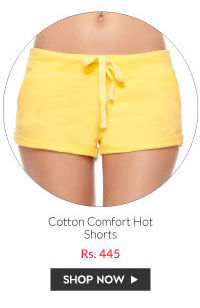 Coucou Cotton Comfort Hot Shorts- Yellow.