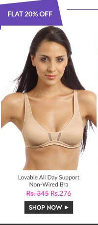 Lovable All Day Support Non-Wired Bra - Skin.