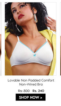 Lovable Non Padded Everyday Comfort Non Wired Bra - White.