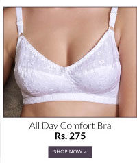 Bracotair Non Padded Wire Free All Day Comfort Bra - White.
