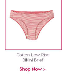 Amante Cotton Low Rise Bikini Brief-Pink.