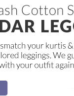 Coucou Color Dash Cotton Strech Chididar Leggings.