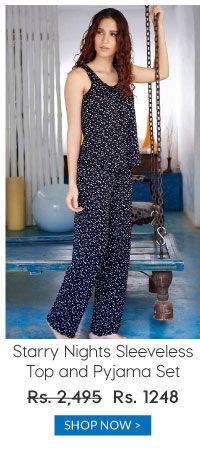 Penny Dreamwear Starry Nights Sleeveless Top and Pyjama Set.