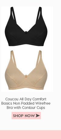 Coucou All Day Comfort Basics Non Padded Wirefree Bra with Contour Cups (Pack of 2)