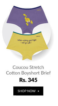 Coucou Stretch Cotton Sensitive Scorpio Boyshort Brief (Pack of 2)