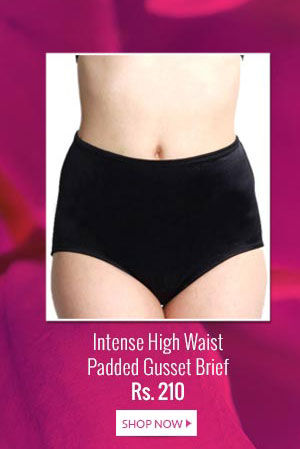 Intense High Waist Padded Gusset Brief.