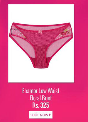 Enamor Low Waist Floral Brief - ParisPolka Print.