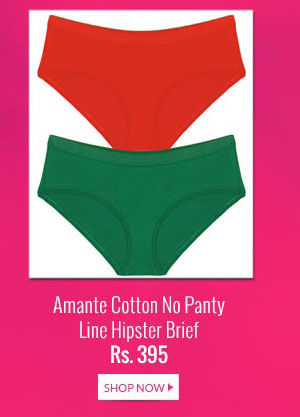 Amante Cotton No Panty Line Hipster Brief (Pack of 2).