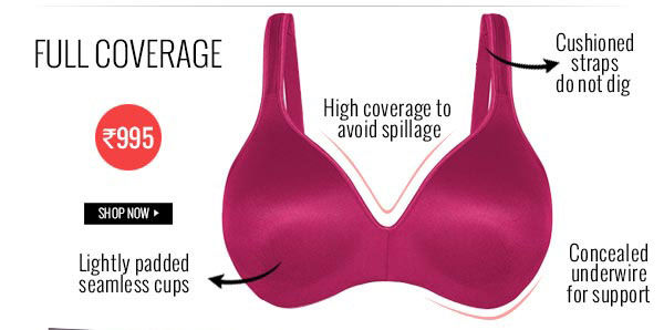 Penny Plus Luster Full Coverage Lightly Padded Wired Best Tee Bra - Sinberry.