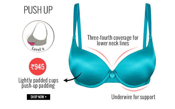 Penny Luster Level 2 Push Up Best Tee Bra - Jade.