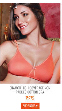 Enamor High Coverage Non Padded Cotton Bra