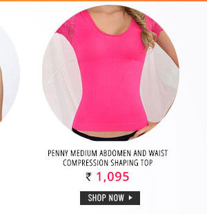 Penny Medium Abdomen And Waist Compression Shaping Top - Pink.