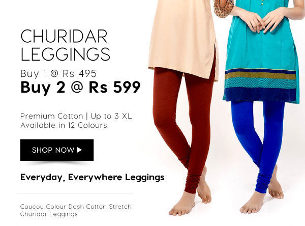 Chudidar Leggings - Choose from 12 Different Colours.