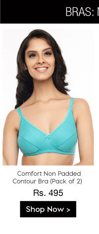 Coucou All Day Comfort Color Pop Non Padded Wirefree Contour Cup Bra (Pack of 2)