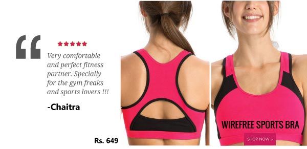 Jockey Power Back Padded Active Wirefree Sports Bra