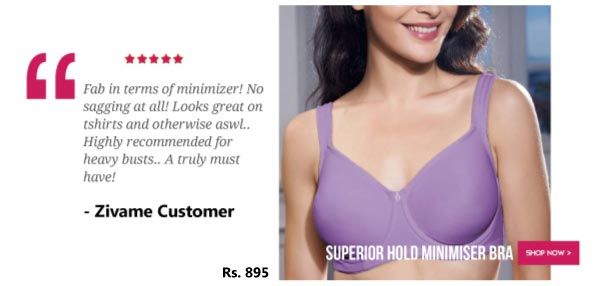 Penny Plus High Strength Fabric Cup Wired Minimizer Bra-Lavender.