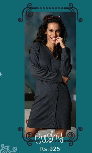 Penny Dreamwear Cosy Cotton Front Button Closer Night Dress.