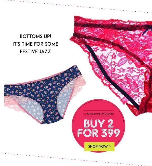 AwesomeTwosome offer on all lingerie.