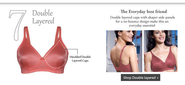Penny Plus Essential Full Coverage Double Layered High Strength Cup Wirefree Bra-Rose