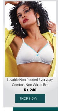 Lovable Non Padded Everyday Comfort Non Wired Bra - White.