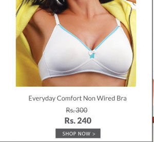 Lovable Non Padded Everyday Comfort Non Wired Bra - White.