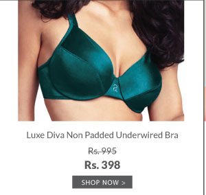 Amante Luxe Diva Non Padded Underwired Bra.