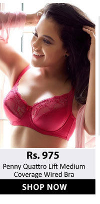 Penny Quattro Lift Medium Coverage Wired Bra-Pink-Pink.