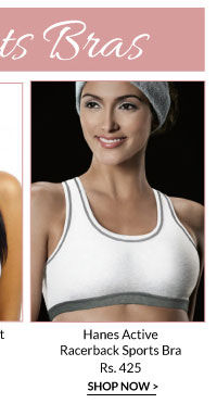 Hanes Active Racerback Sports Bra.